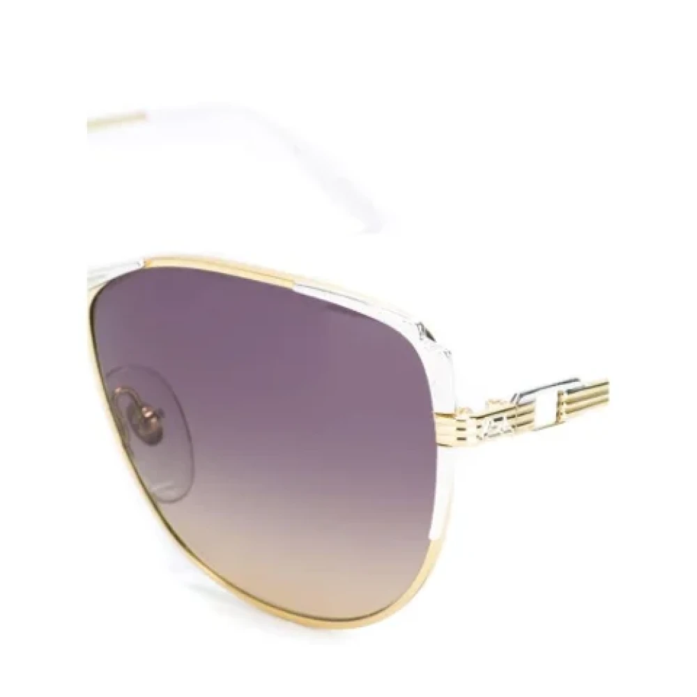 Yves Saint Laurent Vintage Pre-owned Metal sunglasses Gray Dames