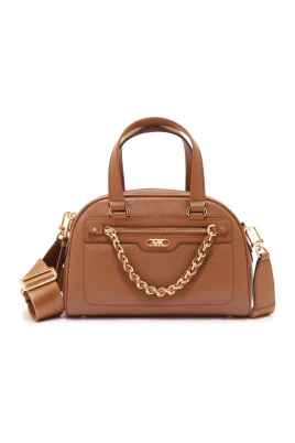 Williamsburg Liten Satchel i Pebbled Läder
