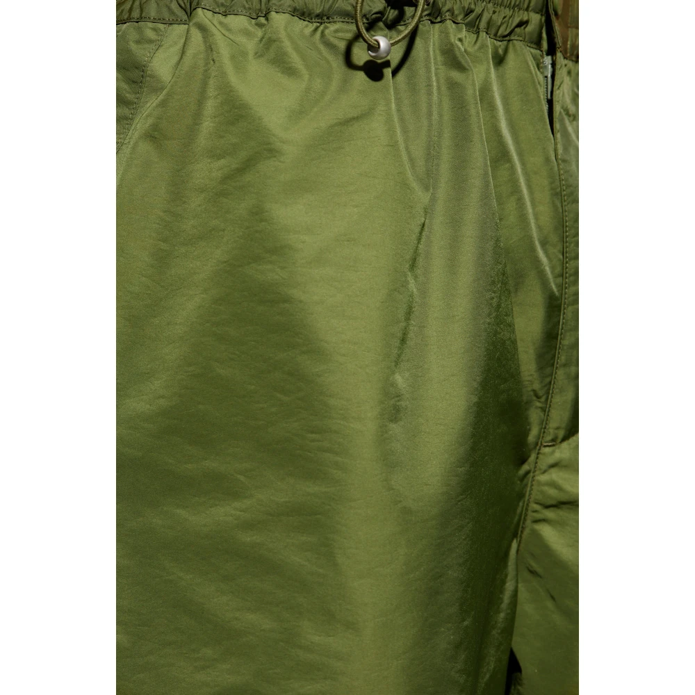 Kenzo Shorts met logopatch Green Heren
