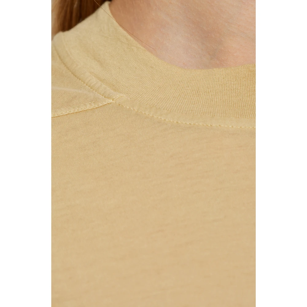 Rick Owens Katoenen T-shirt Beige Dames