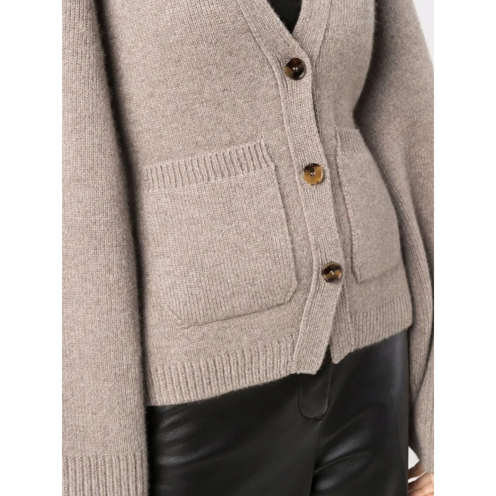 Khaite Scarlet Cardigan Sweater Beige Dames