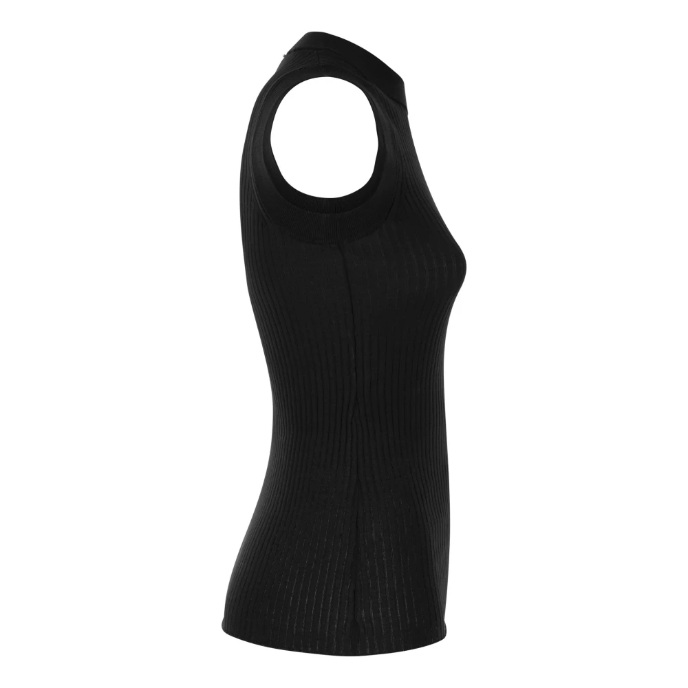 SPORTMAX Sleeveless Tops Black Dames