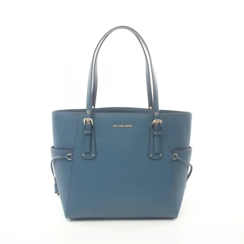 Michael Kors Pre-owned Leather shoulder-bags Blue Dames
