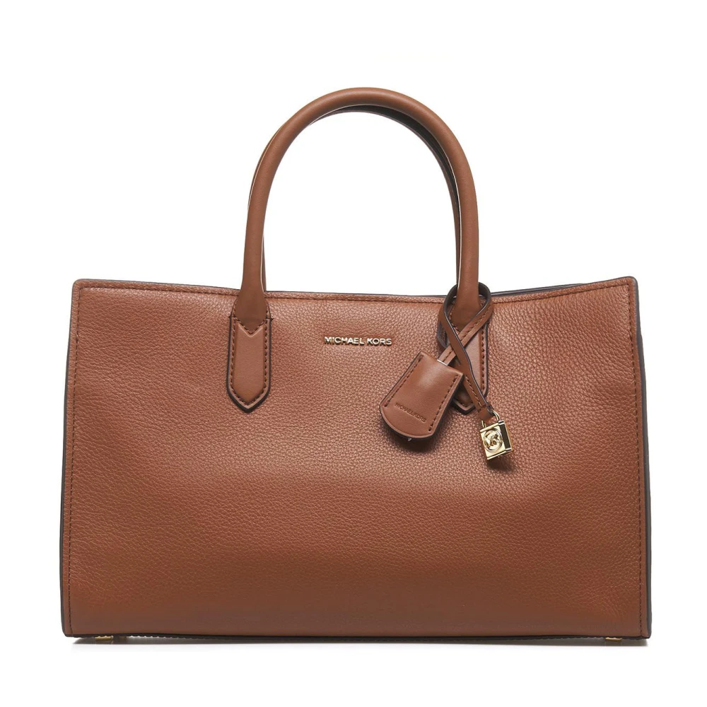 Michael Kors Bruine Handtas met Enkele Handgreep Brown Dames