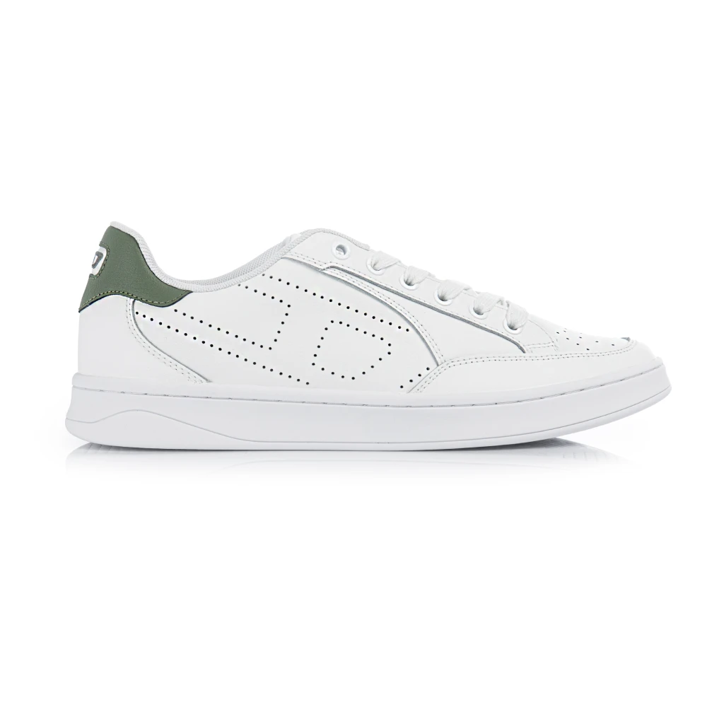 Diesel Mannelijk Wit Schoenen Heren, 45 Eu, Leer, Te Heren Sneakers S-Dakota