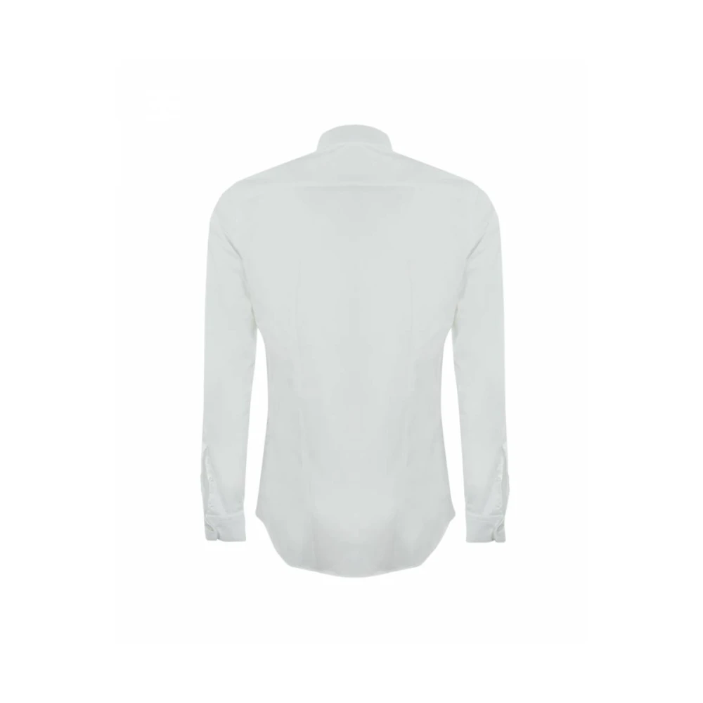 Fay Stretch Button Down Overhemd White Heren