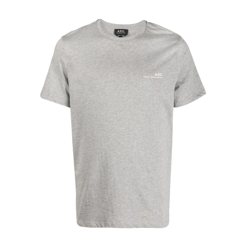 A.p.c. Katoenen T-shirt voor mannen Gray Heren