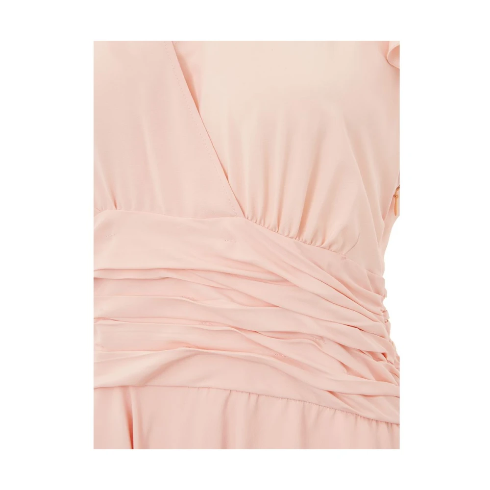 Lardini Elegante Roze Acetaat Jurk Pink Dames