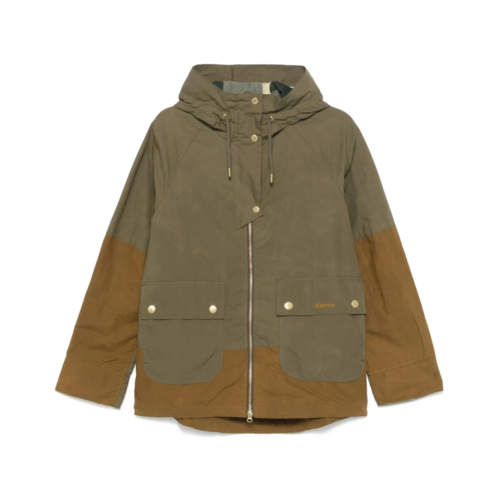 Barbour Groene Hoodie met Rits Green Dames