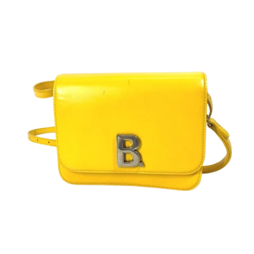 Balenciaga Vintage Pre-owned Leather shoulder-bags Yellow Dames