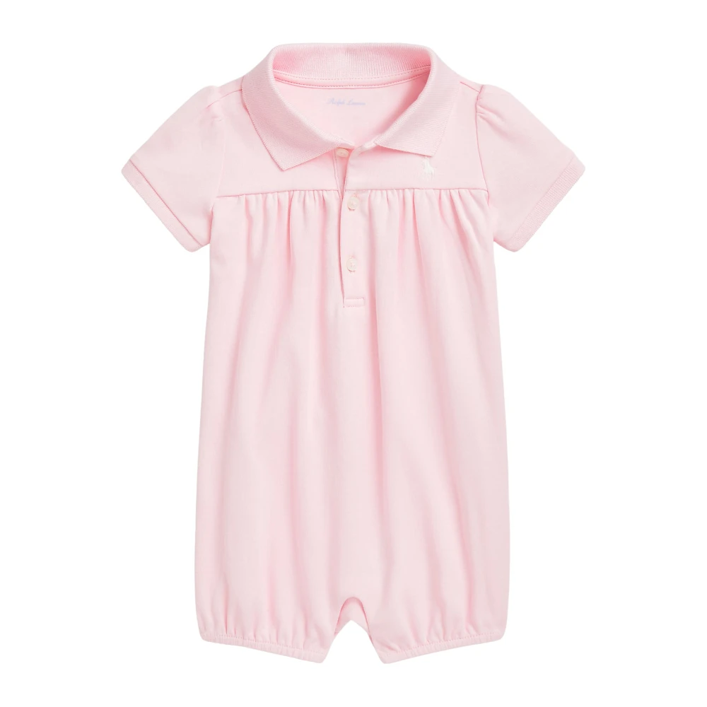 Ralph Lauren Bomulls Polo Bubble Shortall Shorts Pink, Flicka