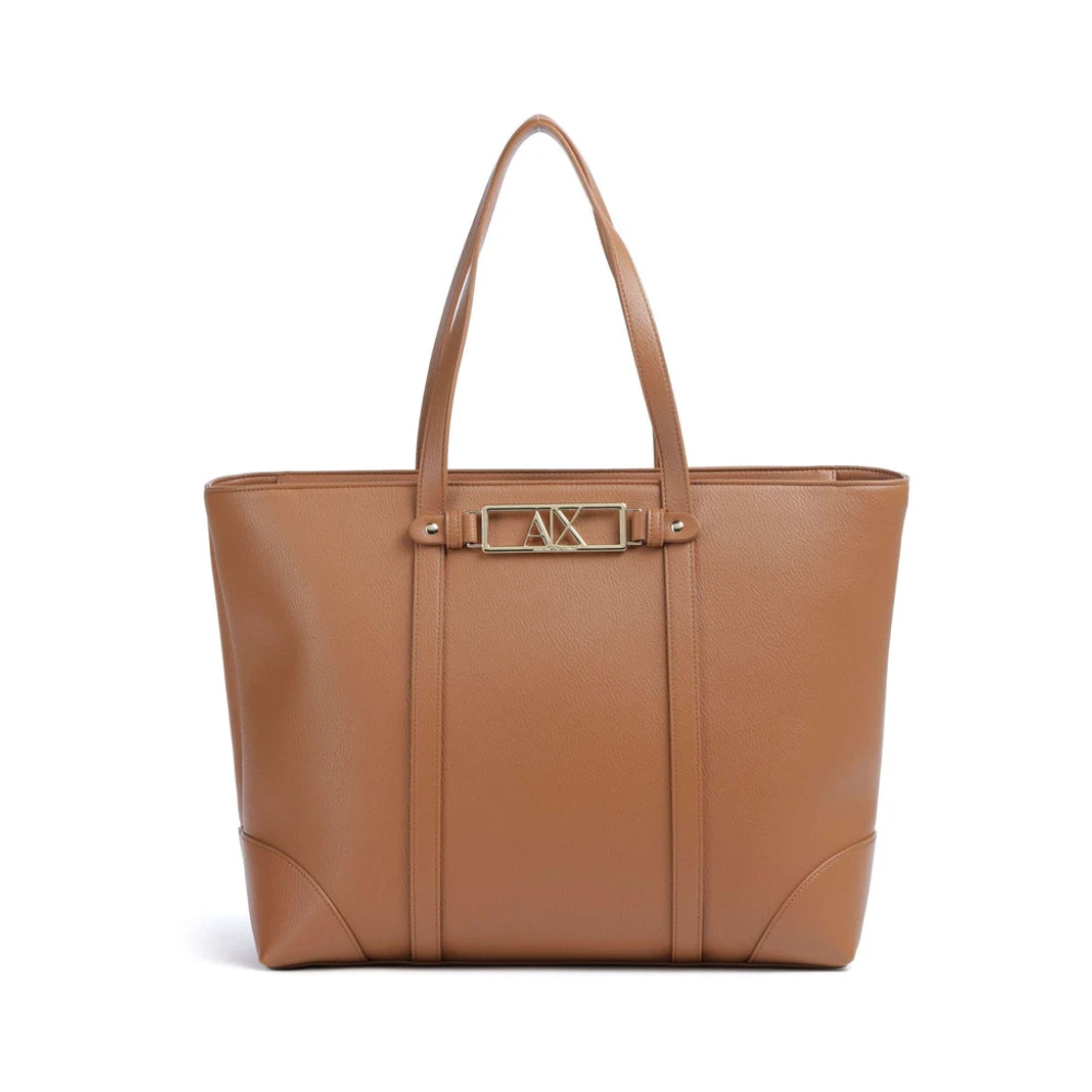 Armani Exchange Femme Marron Sacs, Brun, Taille: One Size Polly M Tote Bag