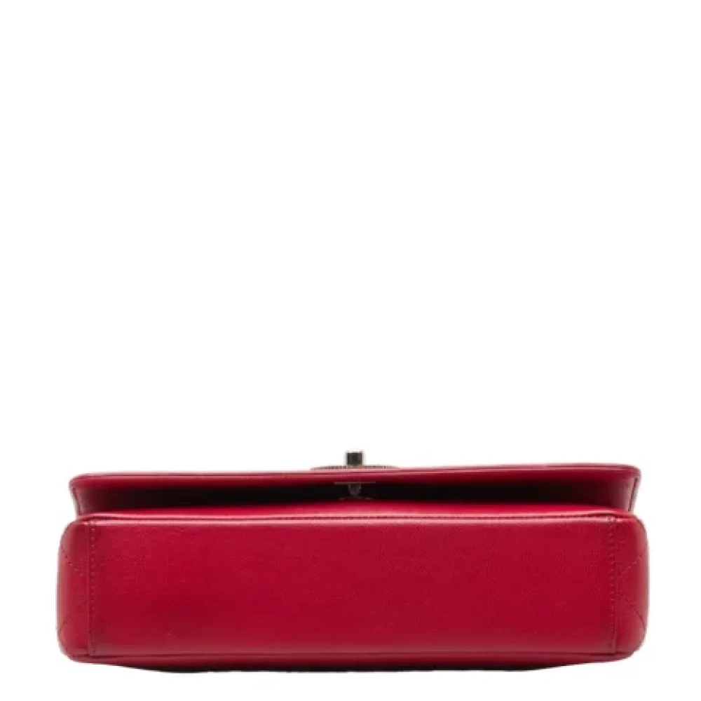 Chanel Vintage Pre-owned Leather shoulder-bags Red Dames