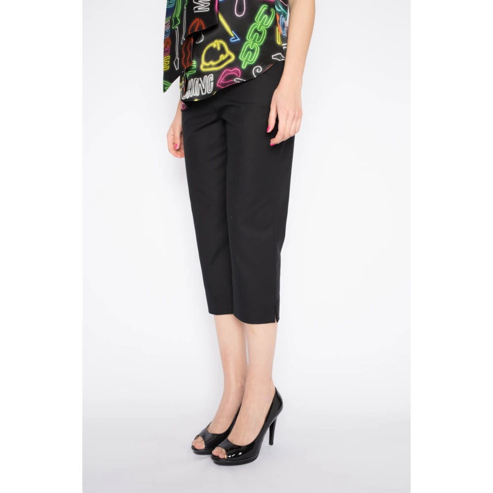 Moschino Zwarte Stijlvolle Broek Black Dames