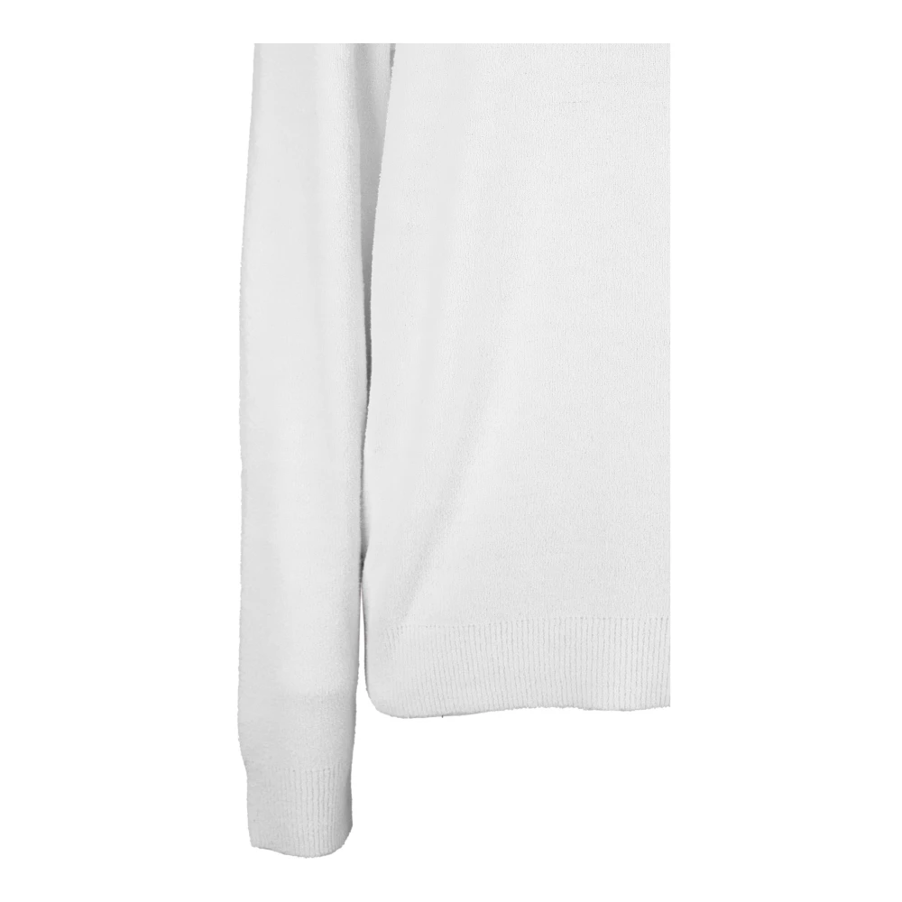 Sun68 Heren Pullover Sweater met Logo Borduursel White Heren