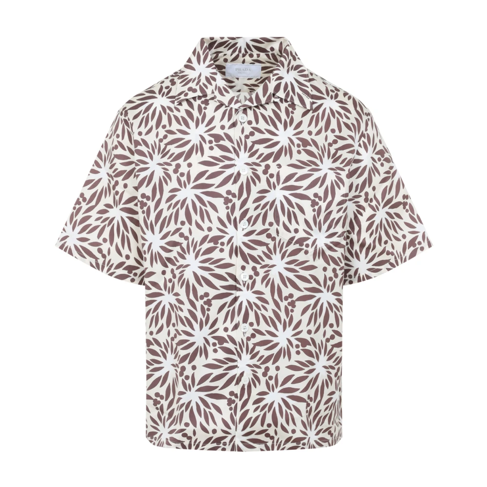 Prada Men's Multicolor Short Sleeve Shirts, Xl, Ucs414sumo.19gy Shirt