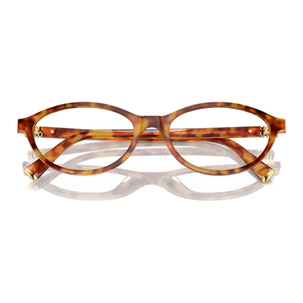 Miu Stijlvolle Bril in Zwart en Wit Multicolor Dames