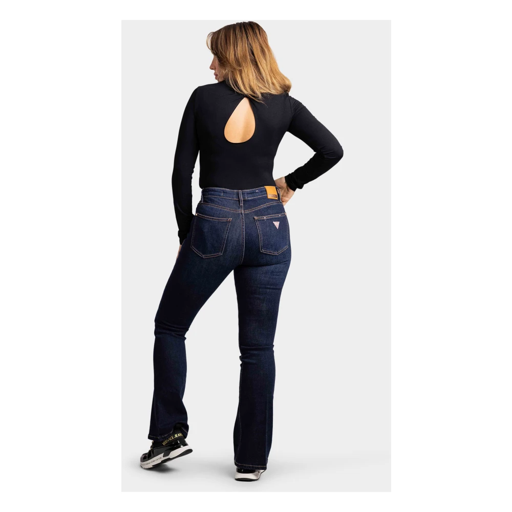 Guess Flare Jeans Dames Donkerblauw Blue Dames