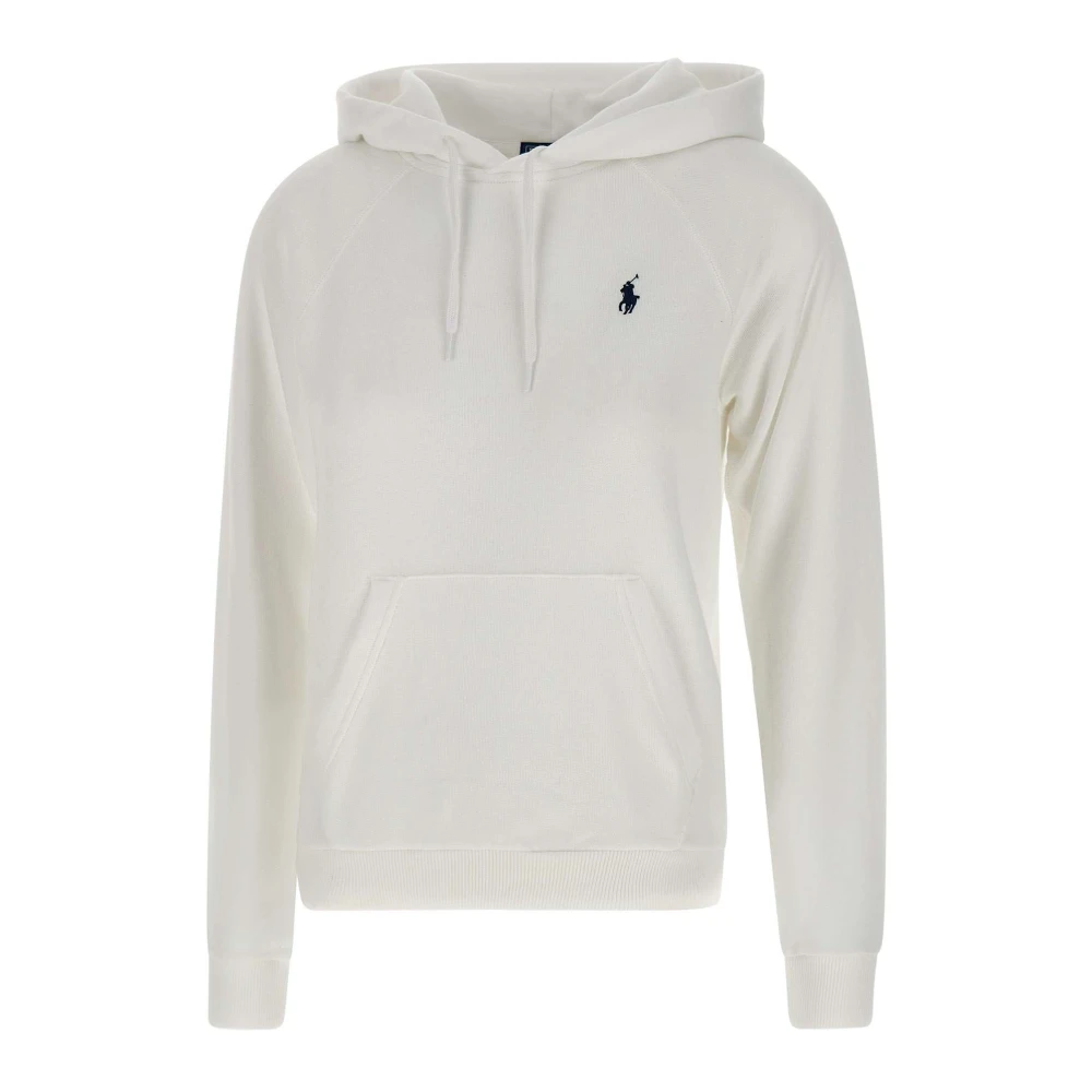 Polo Ralph Lauren Witte hoodie met logoborduursel White Dames