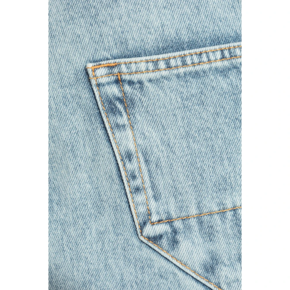 Lanvin Jeans met opgerolde pijpen in een rechte snit Blue Dames