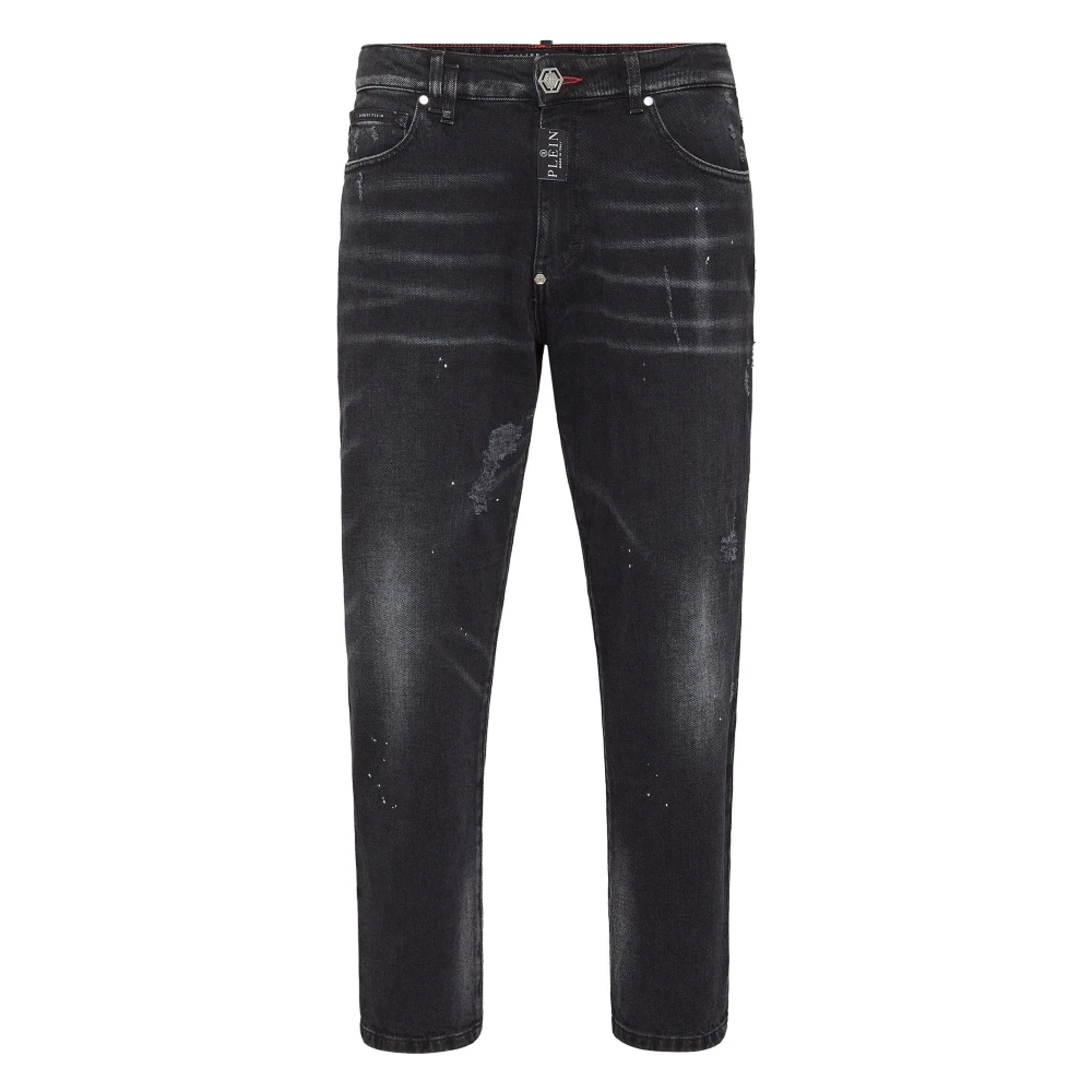 Philipp Plein Detroit Jeans Black, Herr