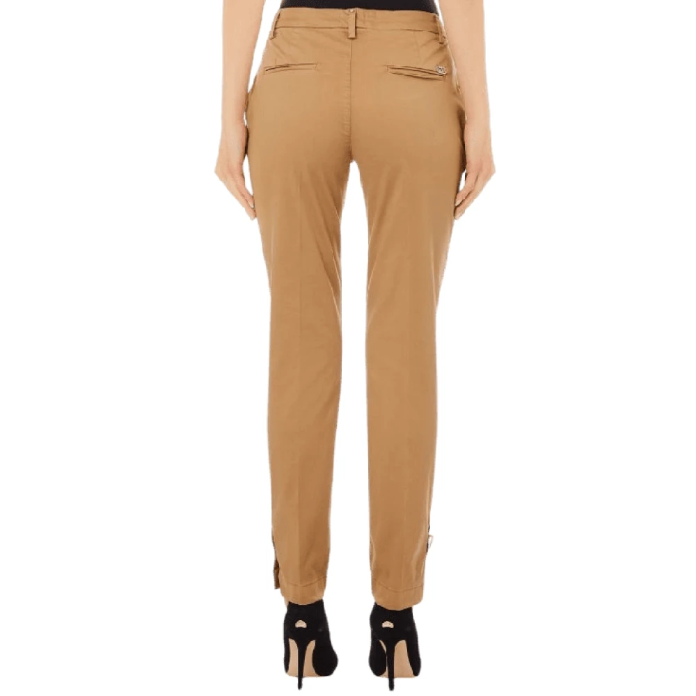 Liu Jo Natuurlijke Beige Chic Chino Broek Beige Dames