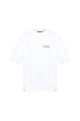 t-shirt-blanc-logo-brode-col-rond