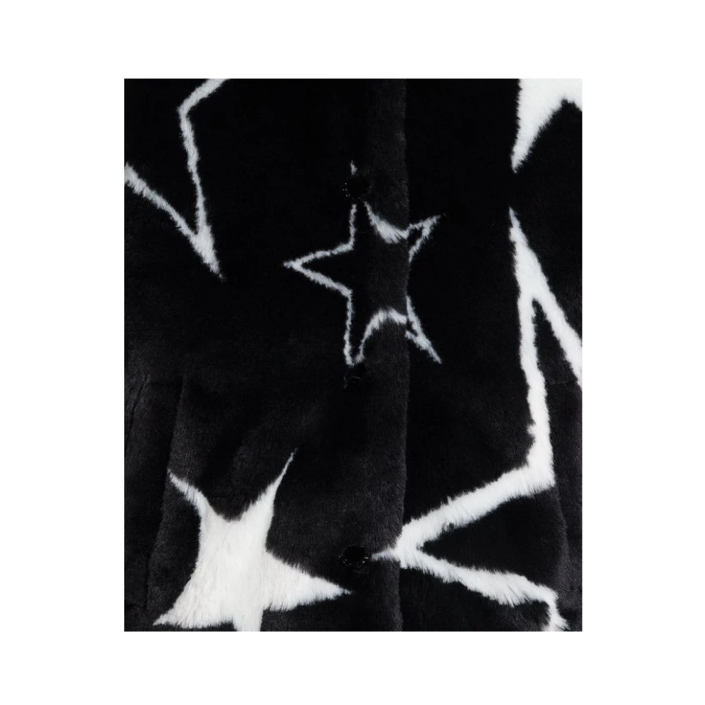 Dolce & Gabbana Zwarte Acryl Bomberjack met Sterrenprint Black Dames