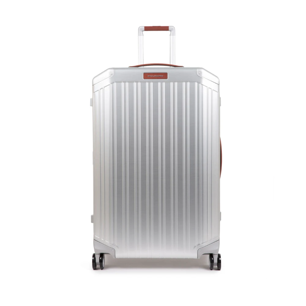 Piquadro Unisex Grå Large 4 Wheel Suitcase
