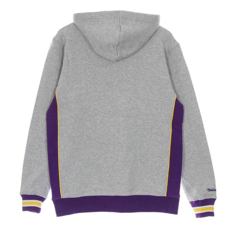 Mitchell & Ness LSU Tigers Heavyweight Fleece Hoodie Gray Heren