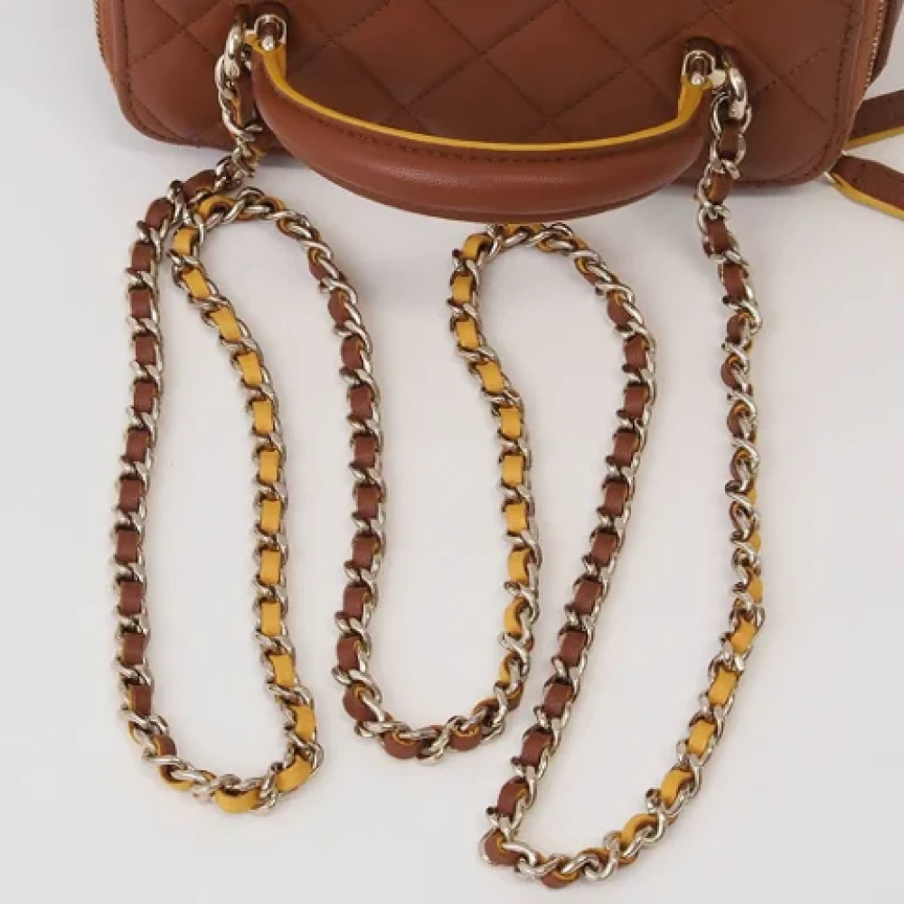 Chanel Vintage Pre-owned Leather chanel-bags Brown Dames