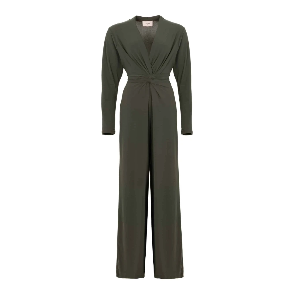 Freebird Elegante Jersey Crepe Jumpsuit Green Dames