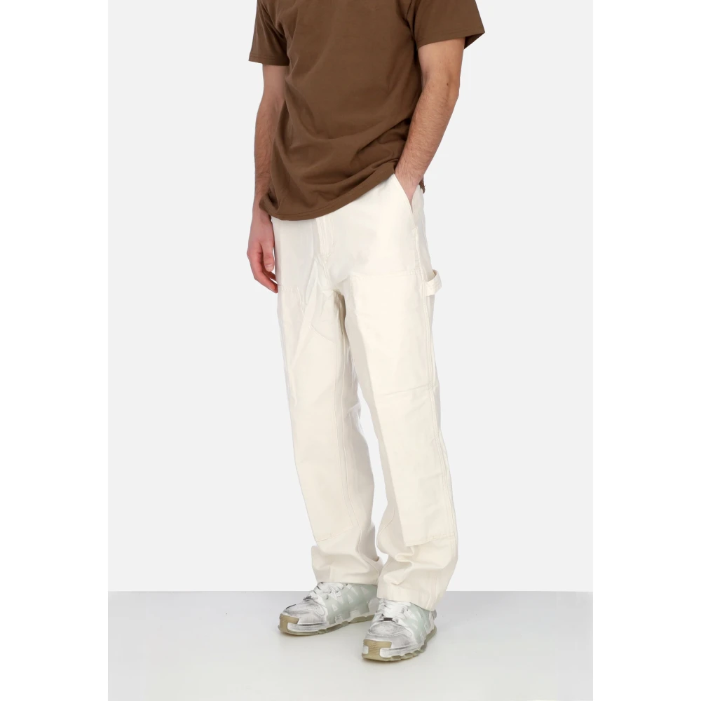 Obey Versterkte Timmerman Broek met Gereedschapszakken White Heren