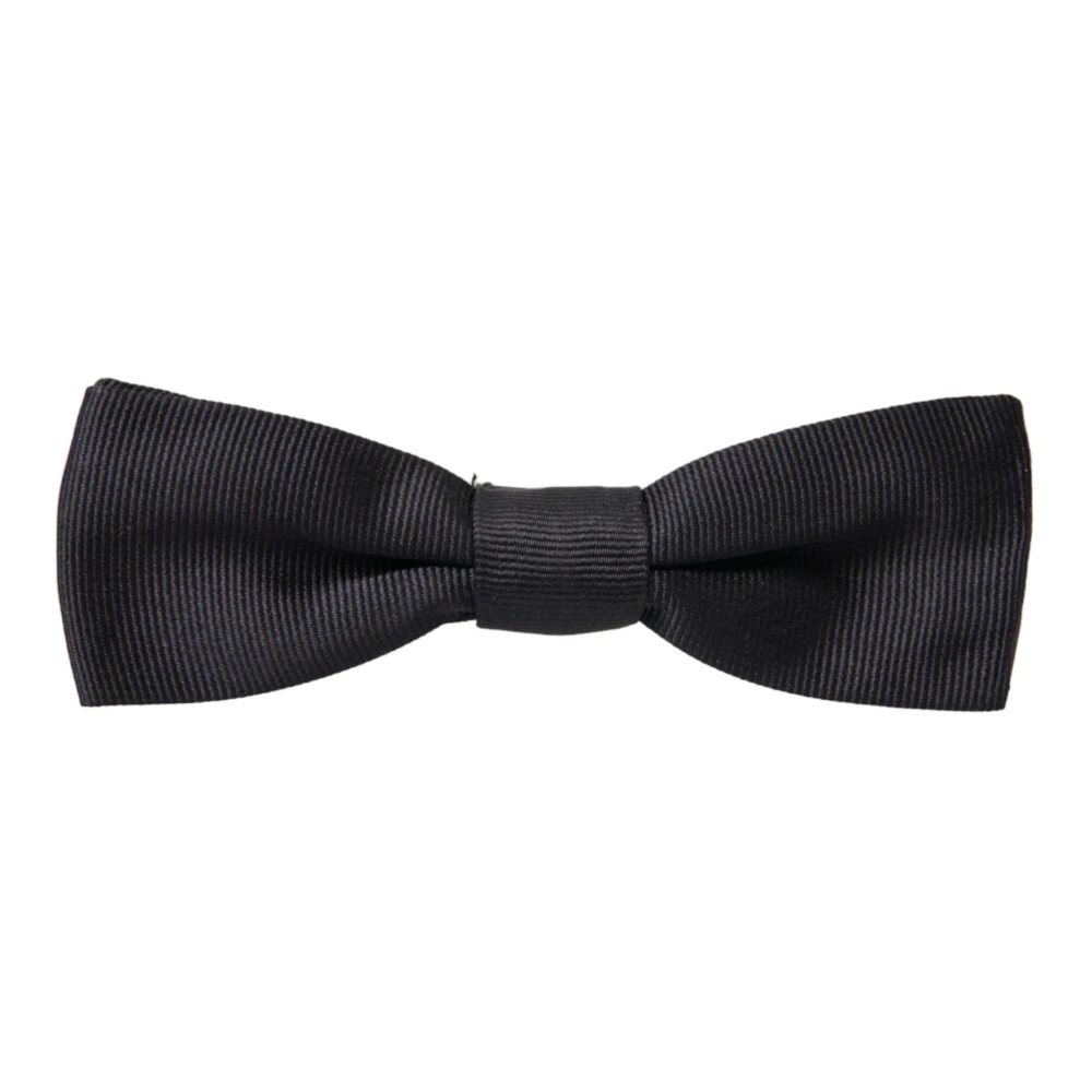 Dolce & Gabbana Verstelbare Hals Mannen Vlinderdas Black Heren