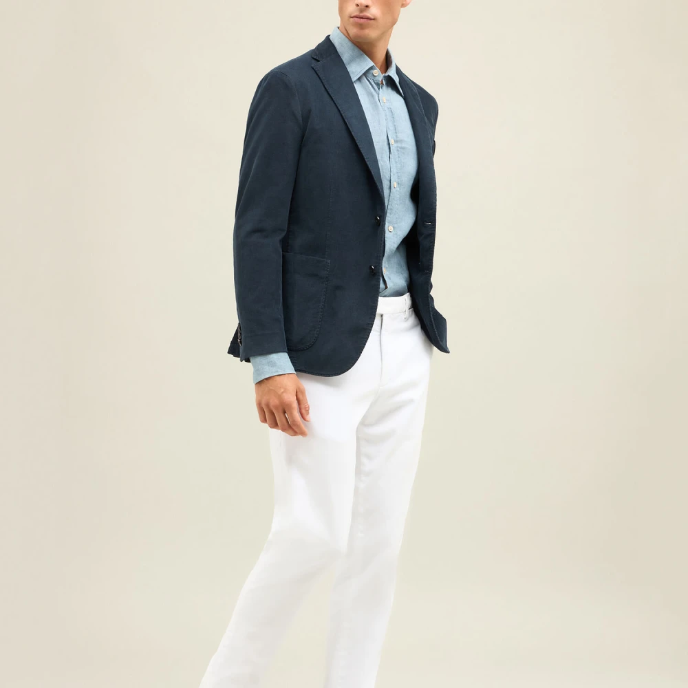 Boglioli Garment Dyed Corduroy K-Jacket Blue Heren