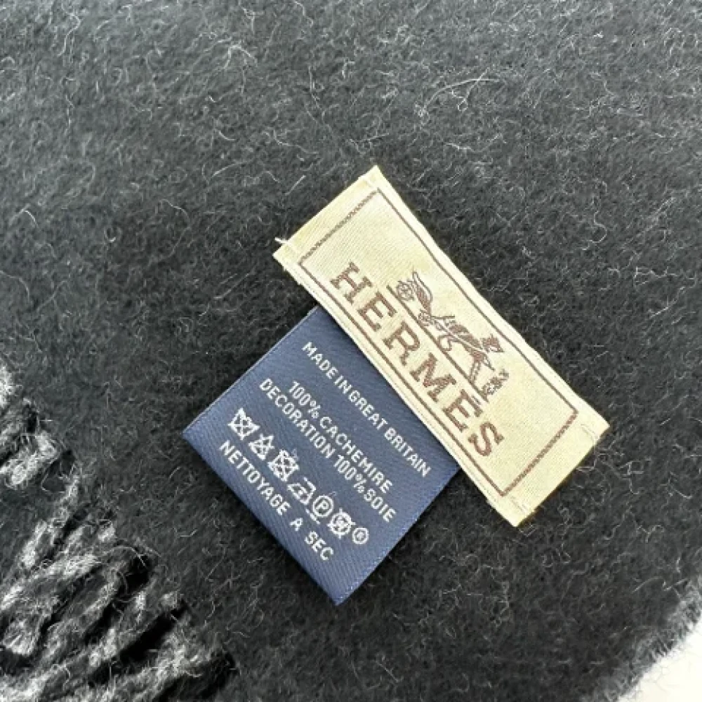 Hermès Vintage Pre-owned Fabric scarves Black Dames