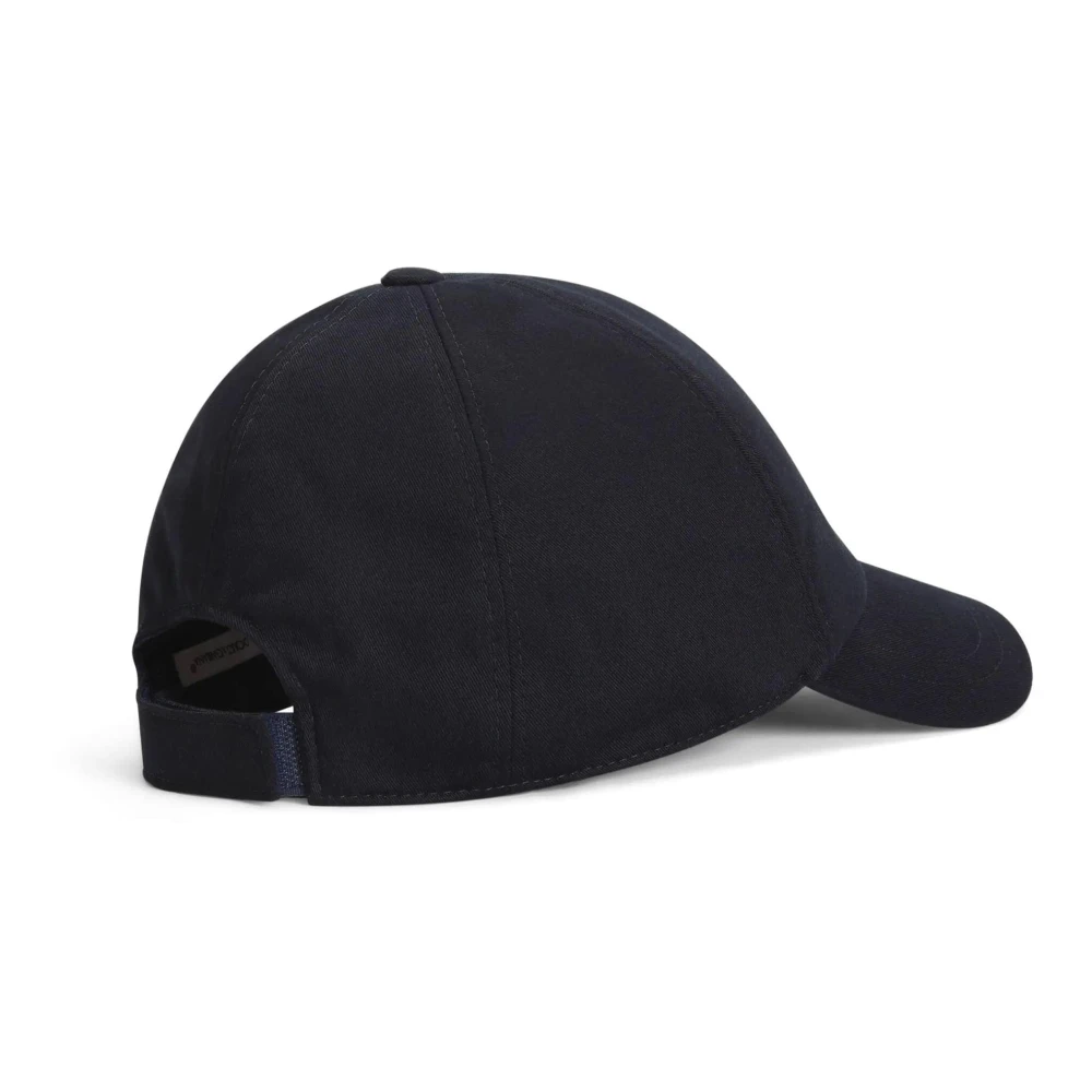 Dolce & Gabbana Donkerblauwe Zonneklep Hoed Black Unisex