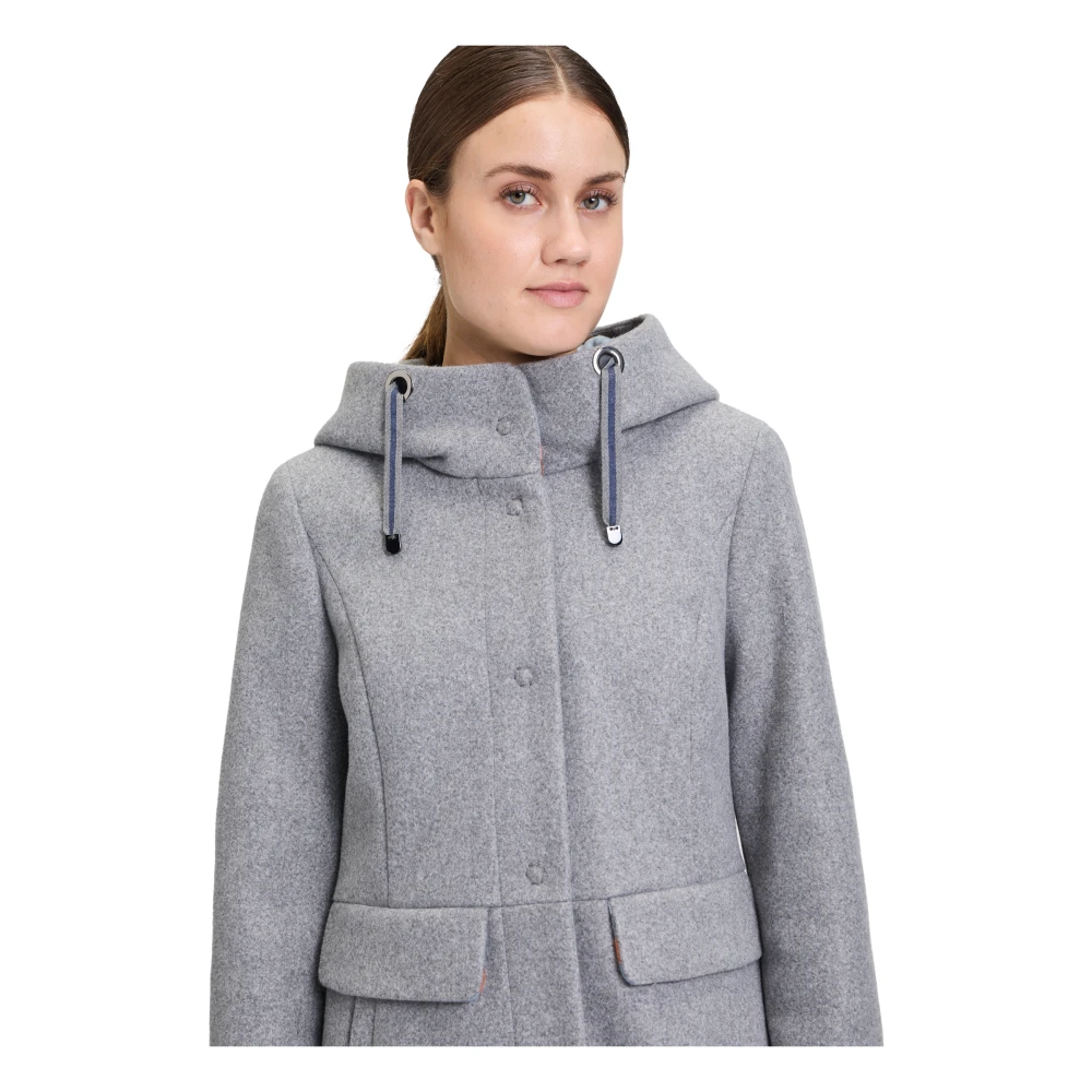 Amber & June Winterjas met lange mouwen Gray Dames