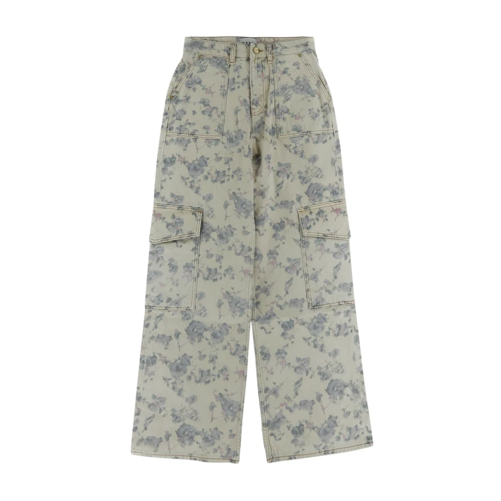 Ganni Dames Denim Mode Gray Dames