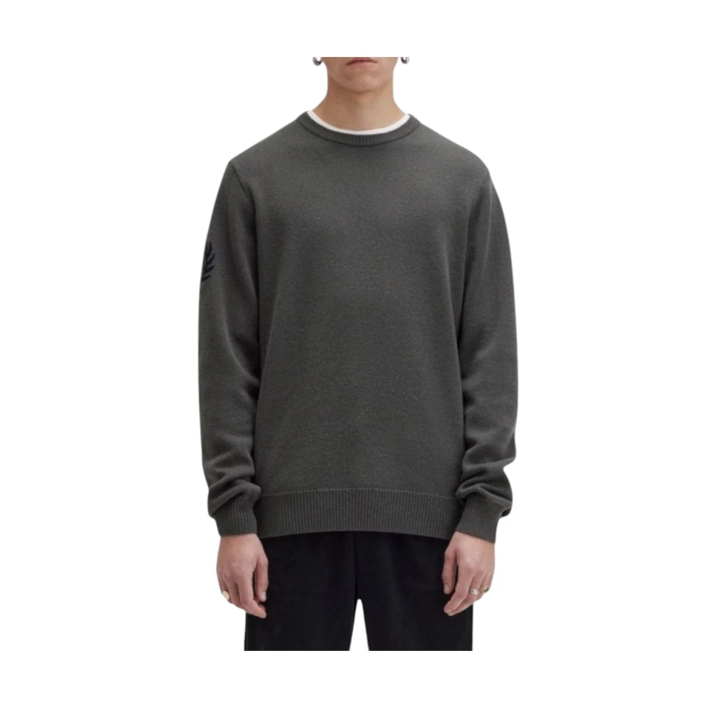 Fred Perry Groene Laurel Wreath Sweater Green Heren