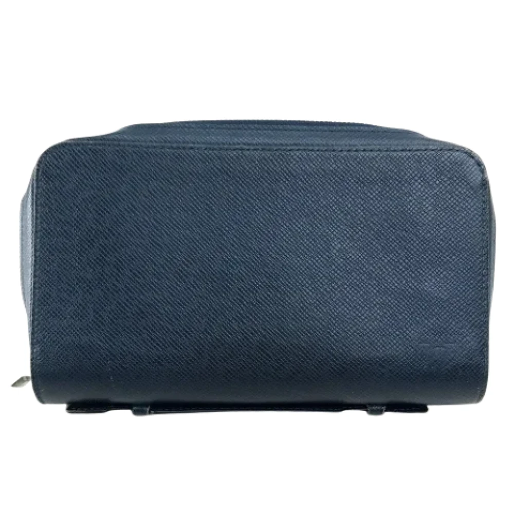 Louis Vuitton Vintage Pre-owned Leather wallets Blue Heren
