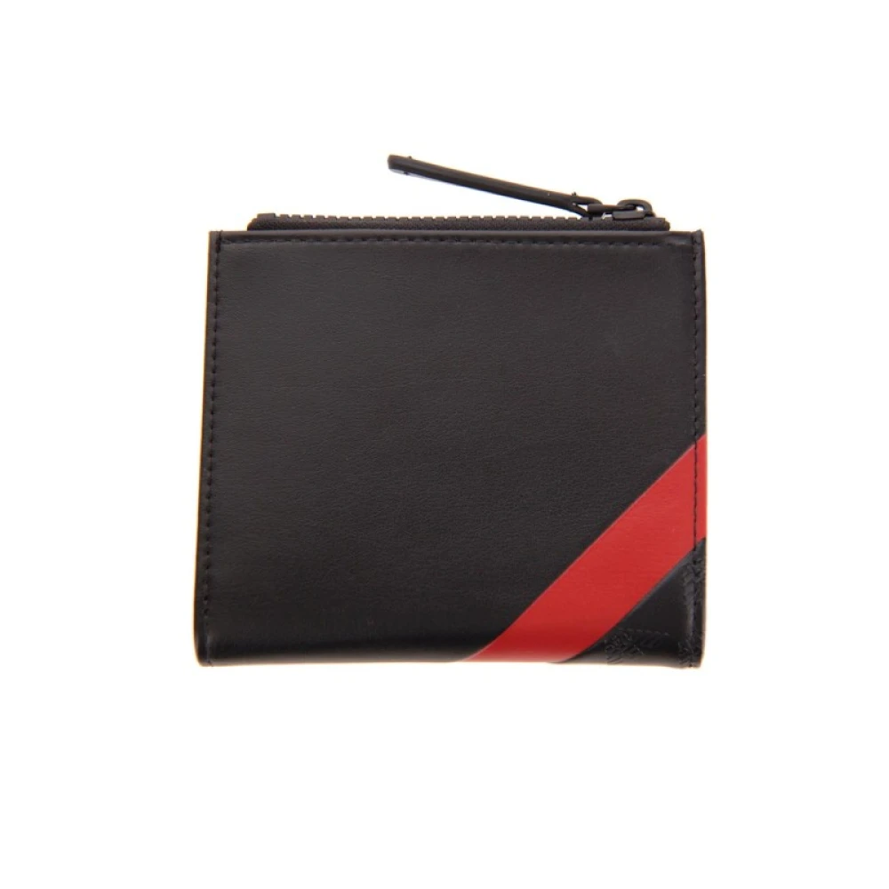 Armani Zwarte portemonnee met rode band Black Heren