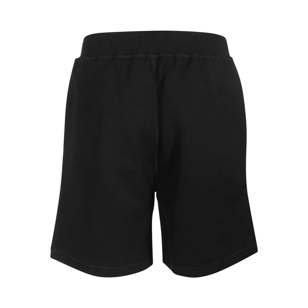 Dsquared2 Logo Print Katoenen Bermuda Shorts Black Heren