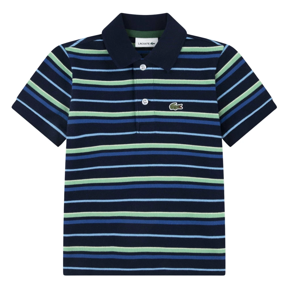 Lacoste Boys Multicolor Feeder Petit Piqué Polo Shirt - Kids Short Sleeve T-Shirts - 5 Y - Kids