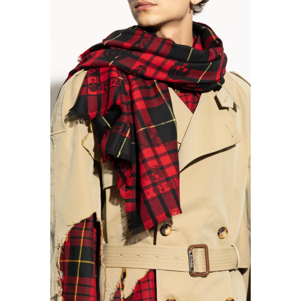 alexander mcqueen Wollen sjaal Red Heren