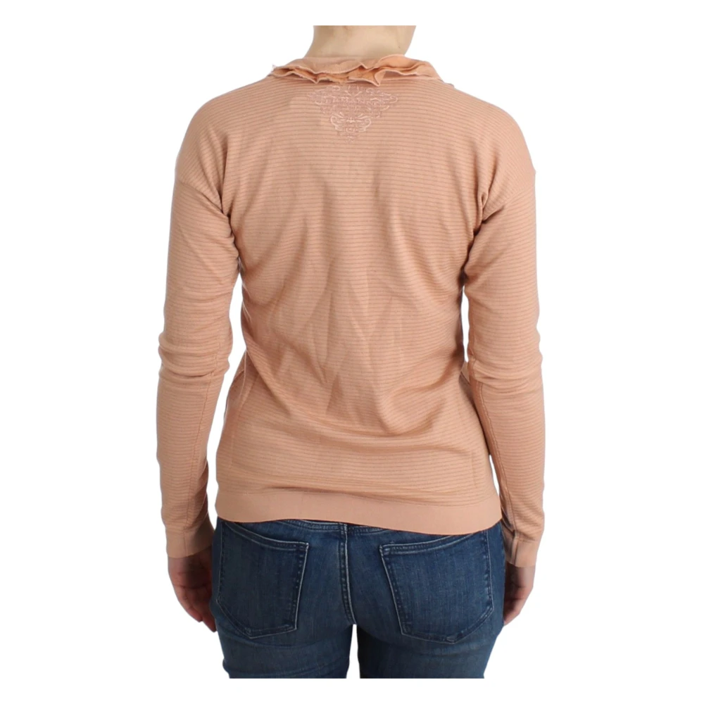 Ermanno Scervino Gestreepte pullover van wolmix in oranje Orange Dames