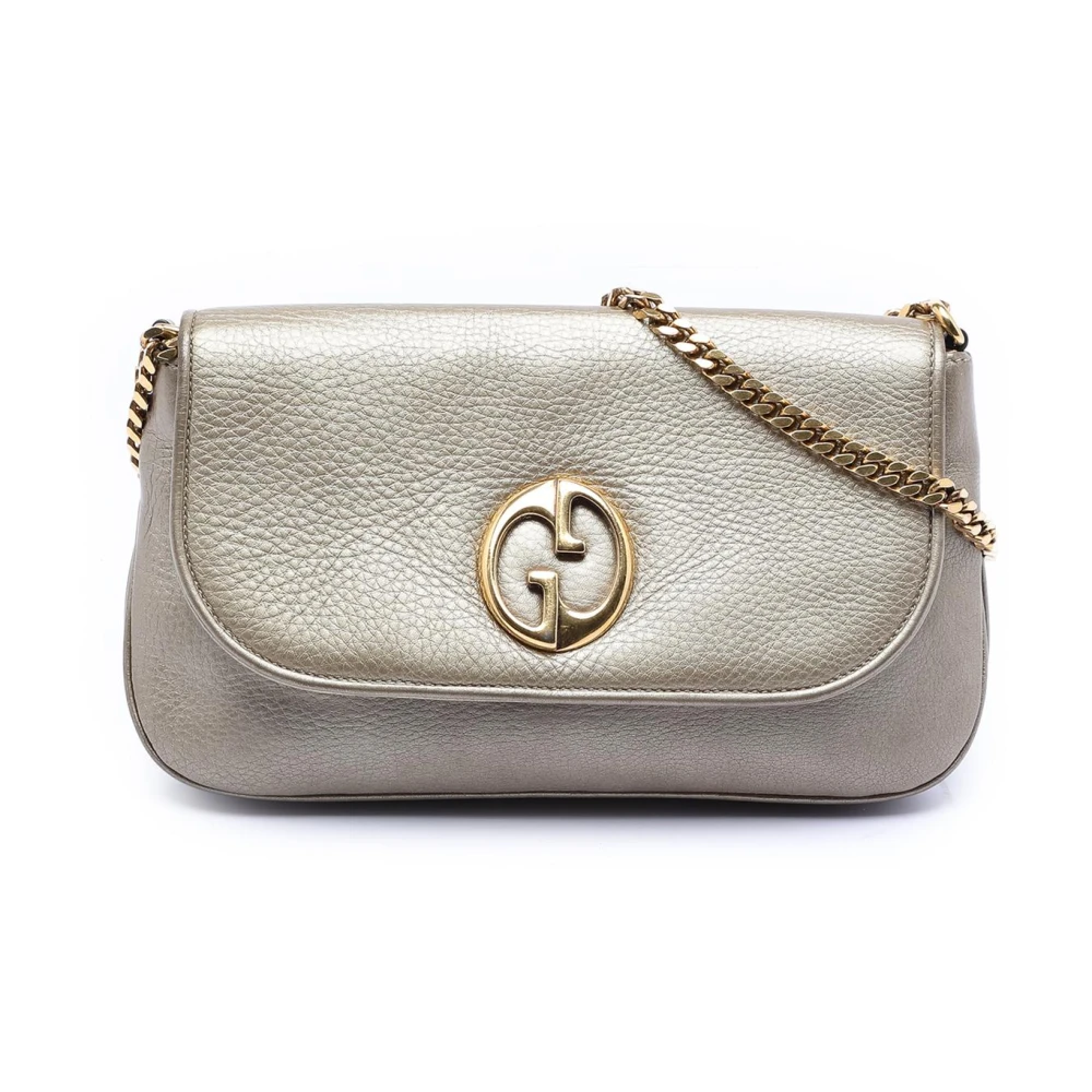 Gucci Vintage Women's Yellow Pre-Owned Gg Marmont Flap Shoulder Bag