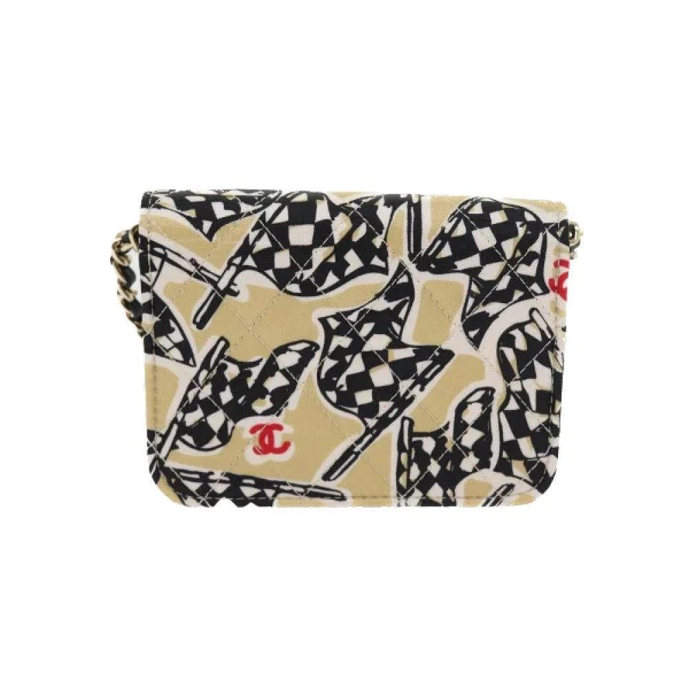Chanel Vintage Pre-owned Cotton chanel-bags Beige Dames