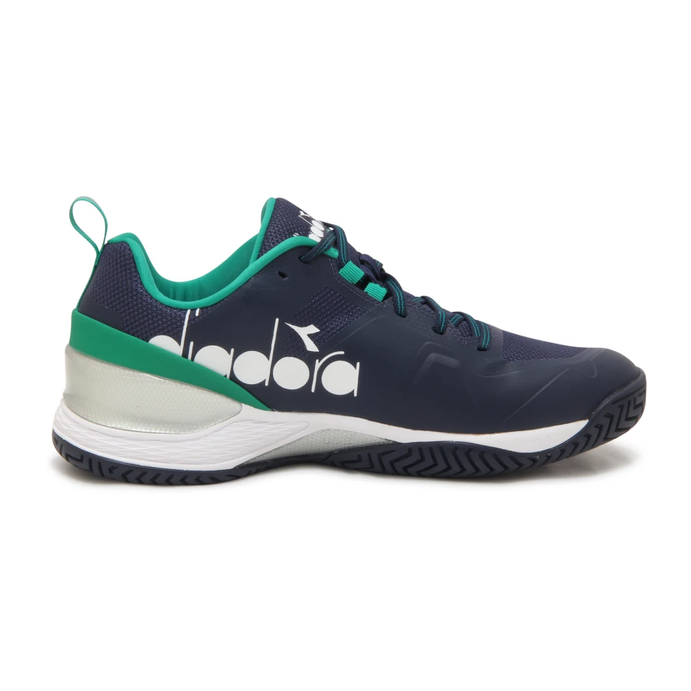 Diadora Men's Blue Tennis Shield Torneo Shoes - Sneakers - 10 Uk - Shoes