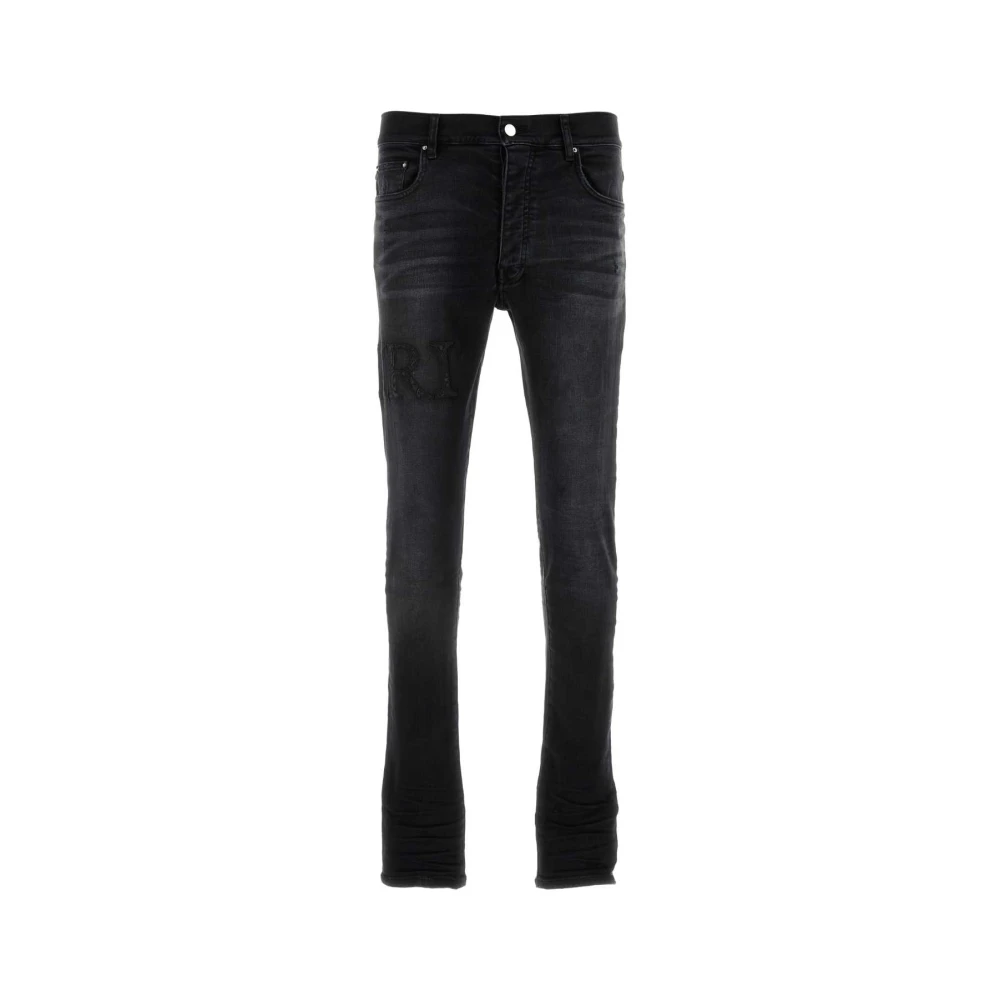 Amiri Slim-fit Zwarte Denim Jeans Black Heren